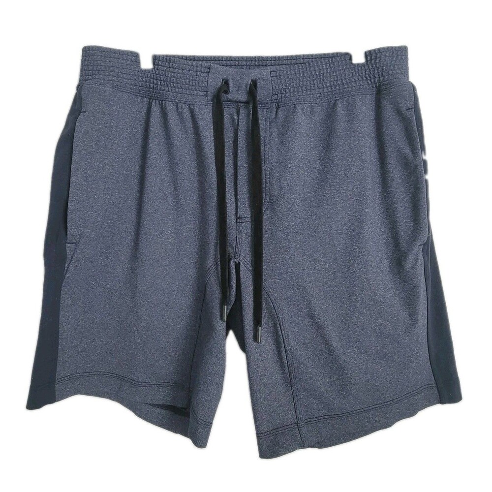 Lululemon The Short Blue Lined Training Workout Shorts Mens Size XL Linerless